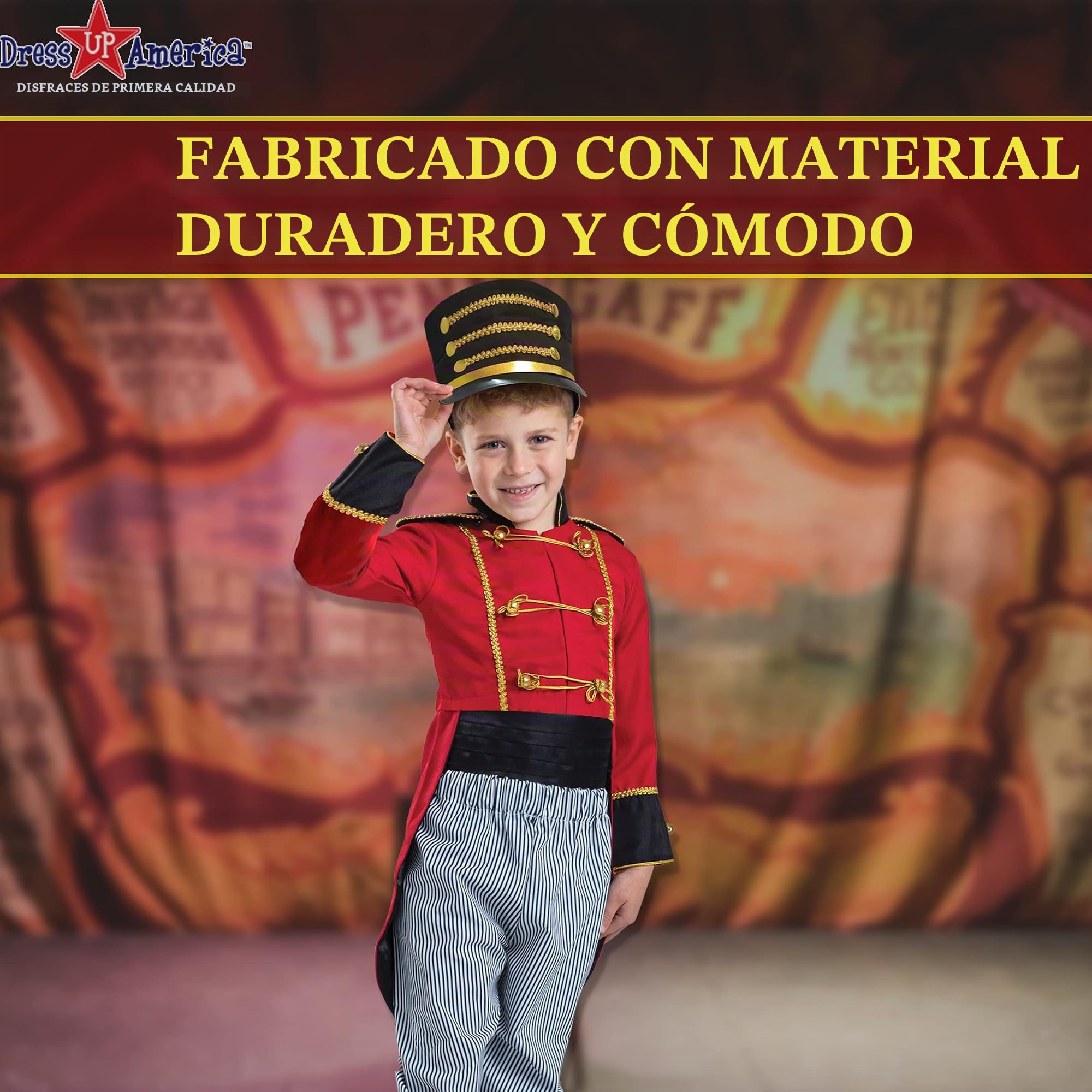 Dress Up America Traje cascanueces para los muchachos - Uniforme del soldado de juguete de vestir para niños