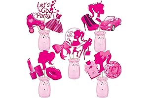 Hot Pink Centerpieces for Girl Party Decorations