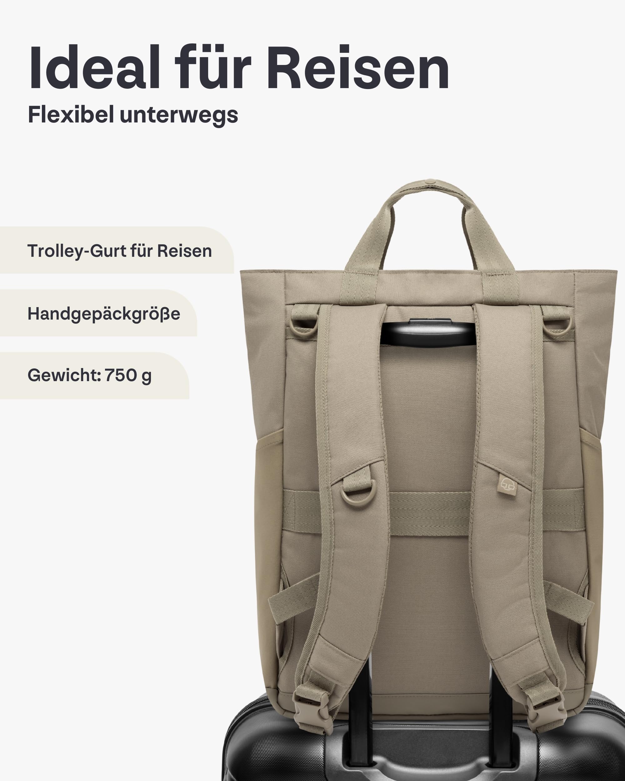 Johnny Urban Wickelrucksack & Wickeltasche für Kinderwagen - Blair - Kinderwagentasche mit vielen Fächern & Flaschenhalter - 16 Liter Volumen - Wasserabweisend