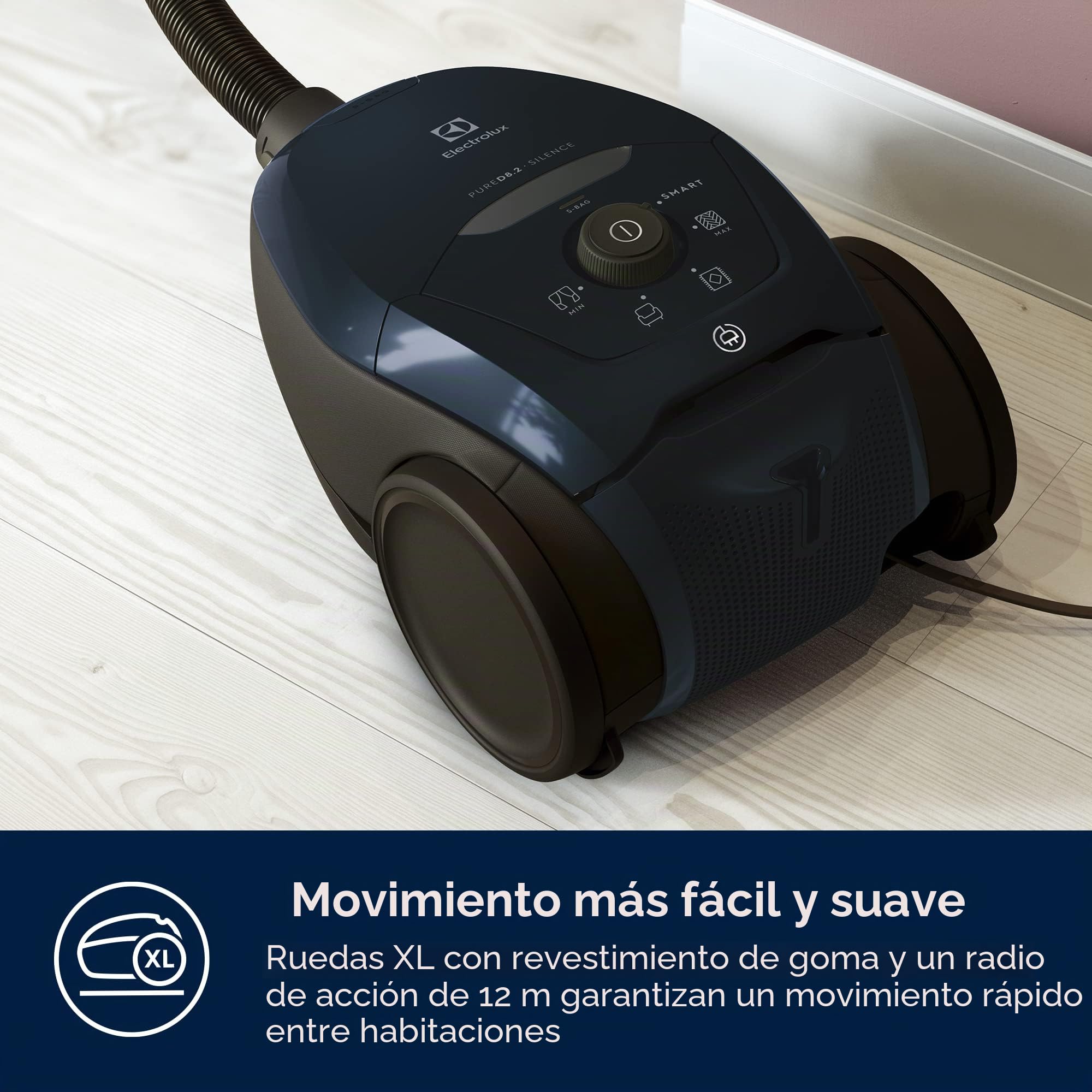 Electrolux PD82-4ST Aspirador con bolsa, potencia máx. 600 W, sistema de aspiración AeroPro, 2 cepillos, accesorio 3 en 1