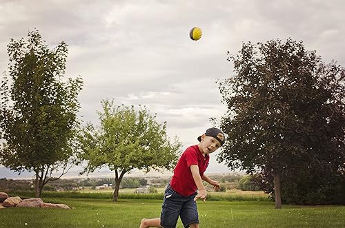 Miniatura 4 de LMC Products Mini balón de fútbol americano pequeño de espuma en espiral de 5 pulgadas para niños, paquete de 3 mini balones de fútbol suave, fácil