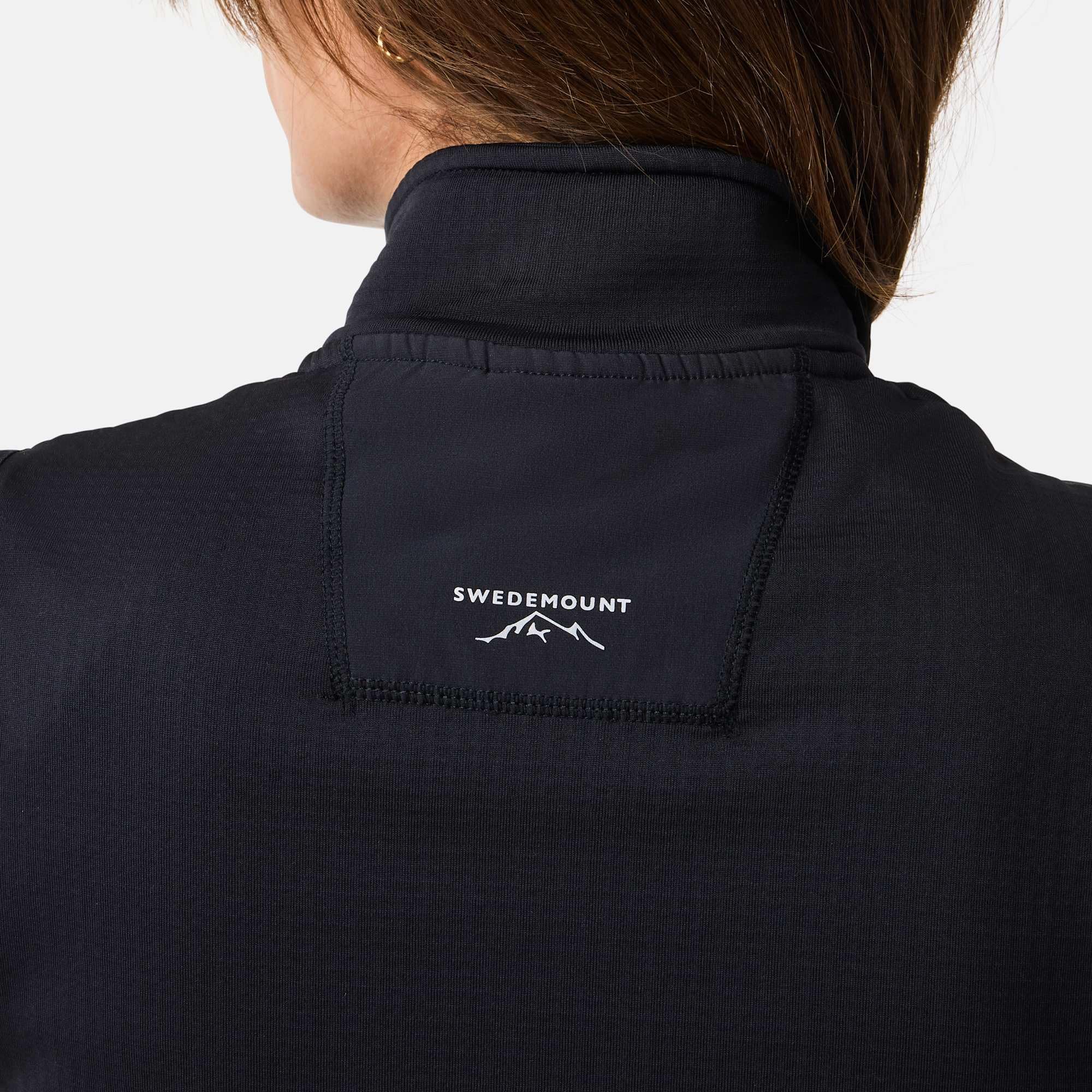 Swedemount Trondheim Midlayer kamizelka outdoorowa z pełnym zamkiem – oddychająca warstwa pośrednia na wędrówki i czas wolny w sezonach przejściowych dla kobiet