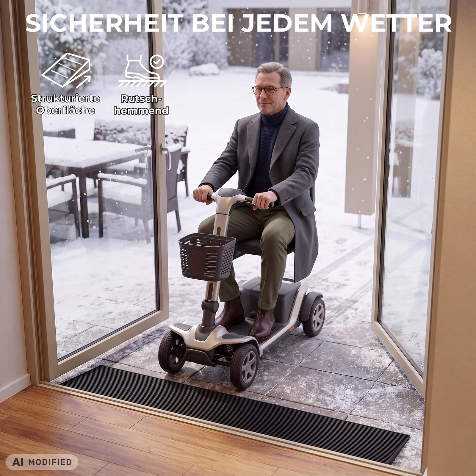 Rampe D'Accès Bordure en Caoutchouc Fauteuil Roulant Mobilité 8-45 mm Kingpower