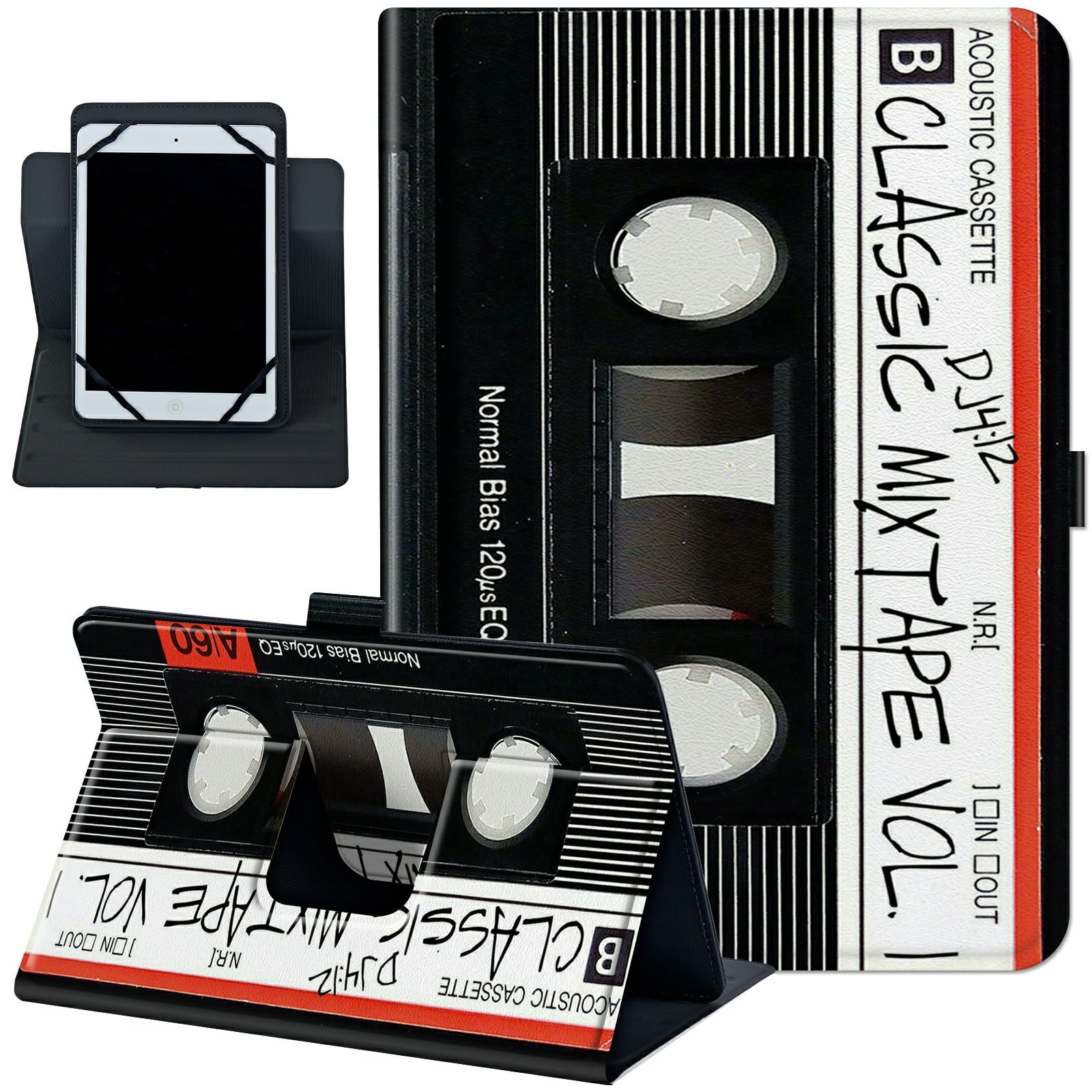 Rossy Universal 10.0 Tablet Case, Universal Case for 9.6-10.5 Inch Android Tablet, Slim PU Leather Stand Folio Shell Cover with 360 Degree Rotatable