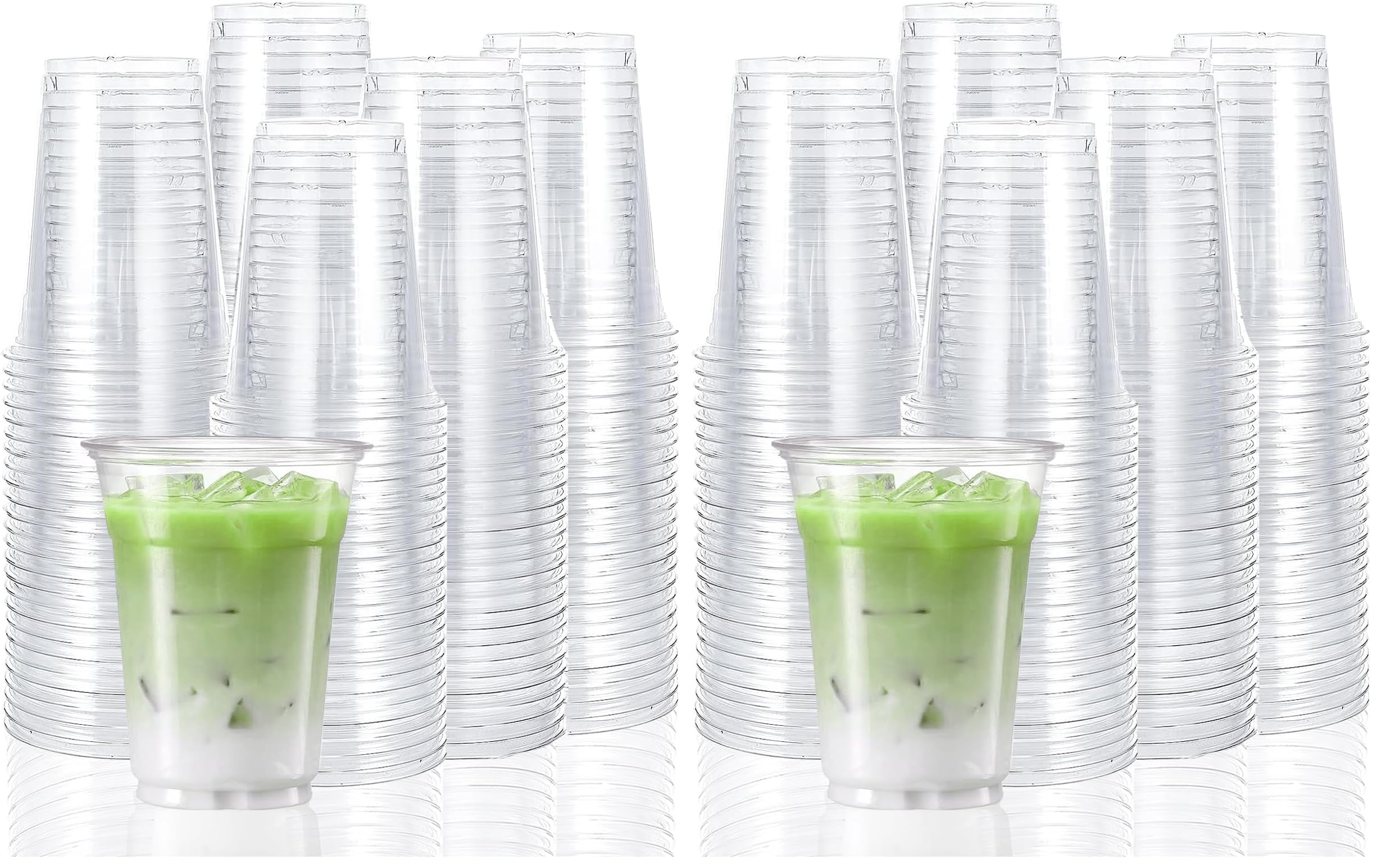 TashiBox 100 Count - 16 Ounce Plastic Cups, Ice Coffee Cups To Go - Crystal Clear PET Party Cups — Amazon image 22