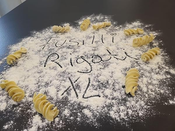 MES PÂTES – Fusilli Rigati XL – Disques pour machine à pâtes | Compatible avec Philips série 7000 - 1