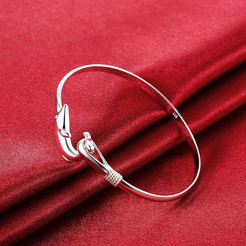 Miniatura 6 de Joyas de moda 925 de plata esterlina lindo delfín pulseras para mujer