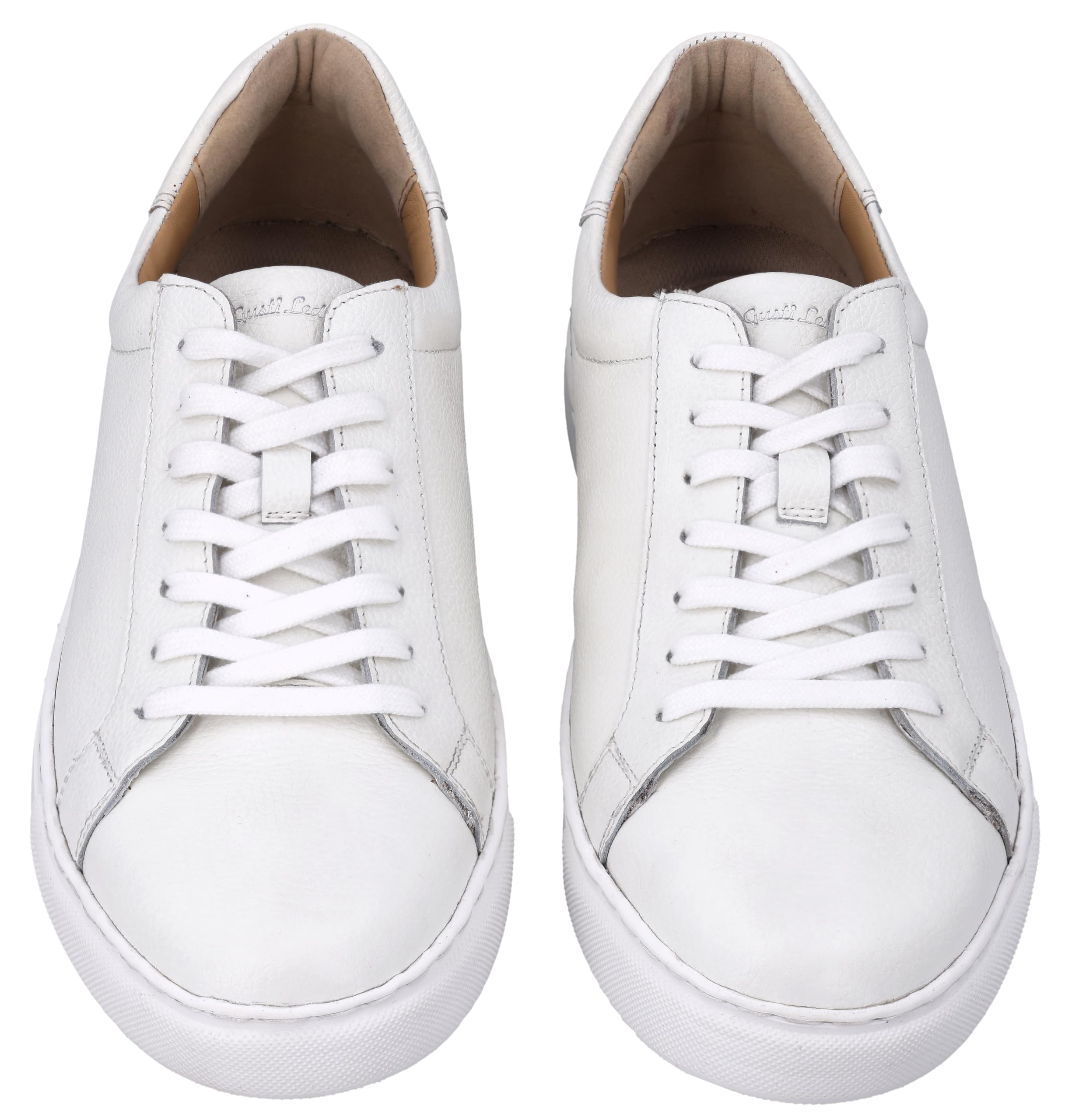 Gusti Leder Schuhe Mando – Sneaker Herren aus Echtleder im Retro Look – Turnschuhe Herren, Arbeitsschuhe, Schuhe für Männer - Weiß