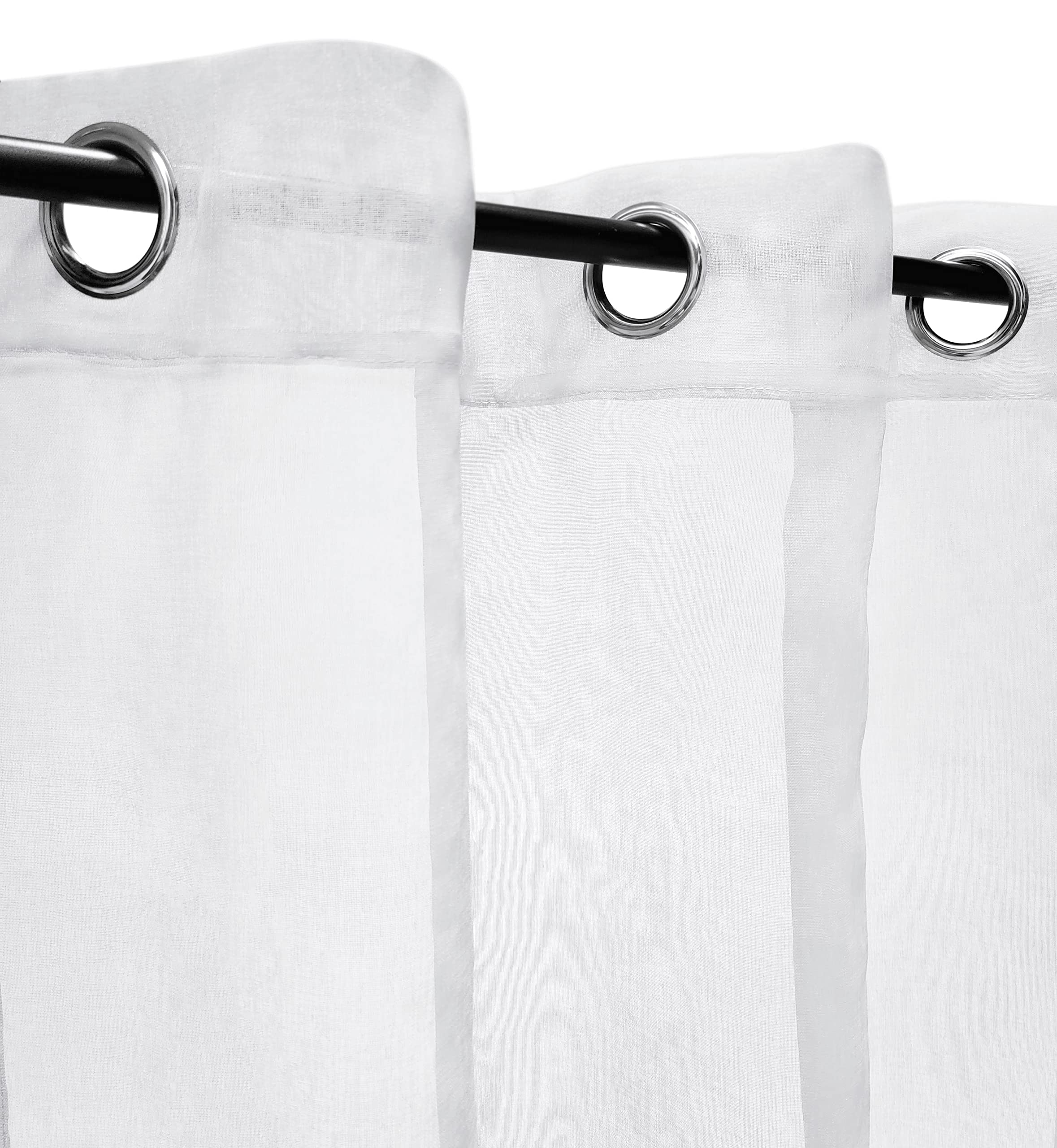 Atout Ciel - Cortina con Ojales (140 x 240 cm), Color Blanco