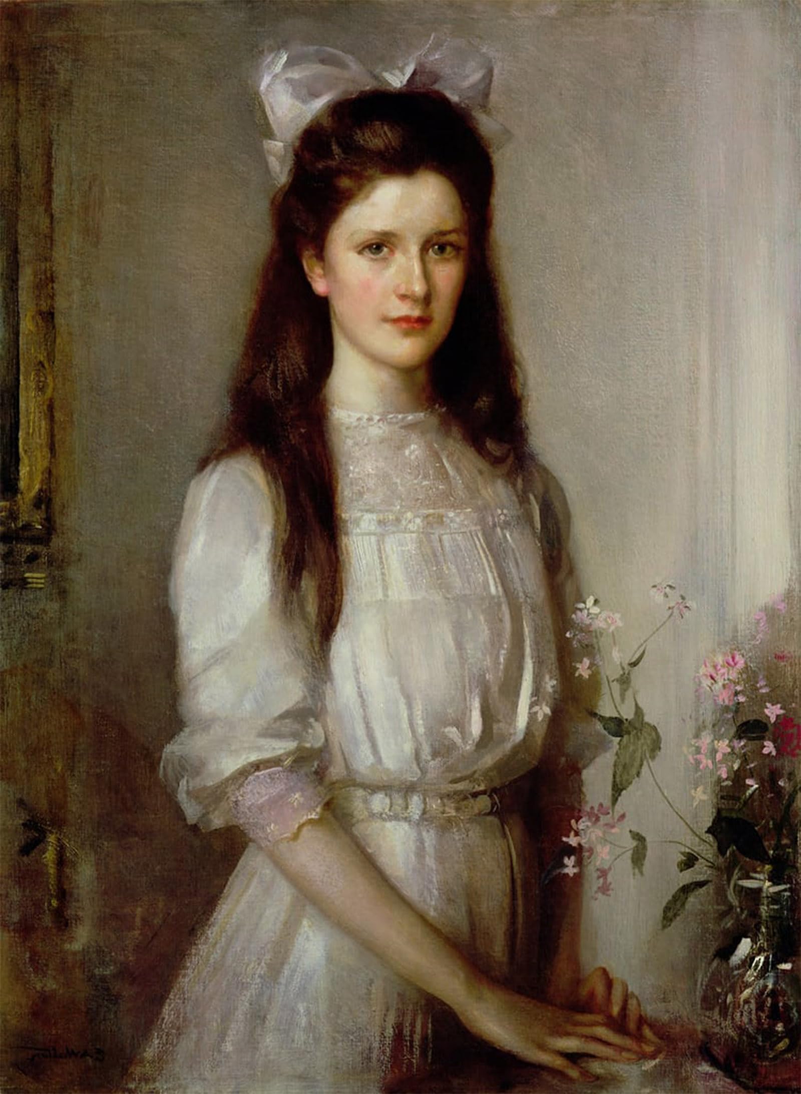 SERENDIPITP Abstract Painting Mural Print Picture Wall Decor Painting Miss Christian Elspeth Mallock by Edward Arthur Walton Vintage Wall Artwork for Home Decor 60x90cm