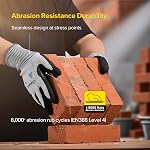SAFEYEAR Levl 5 Cut Resistant Anti-Impact Anti-Vibration Work Gloves For Men And Women,Heavy Duty Mechanics Gloves For Adult.