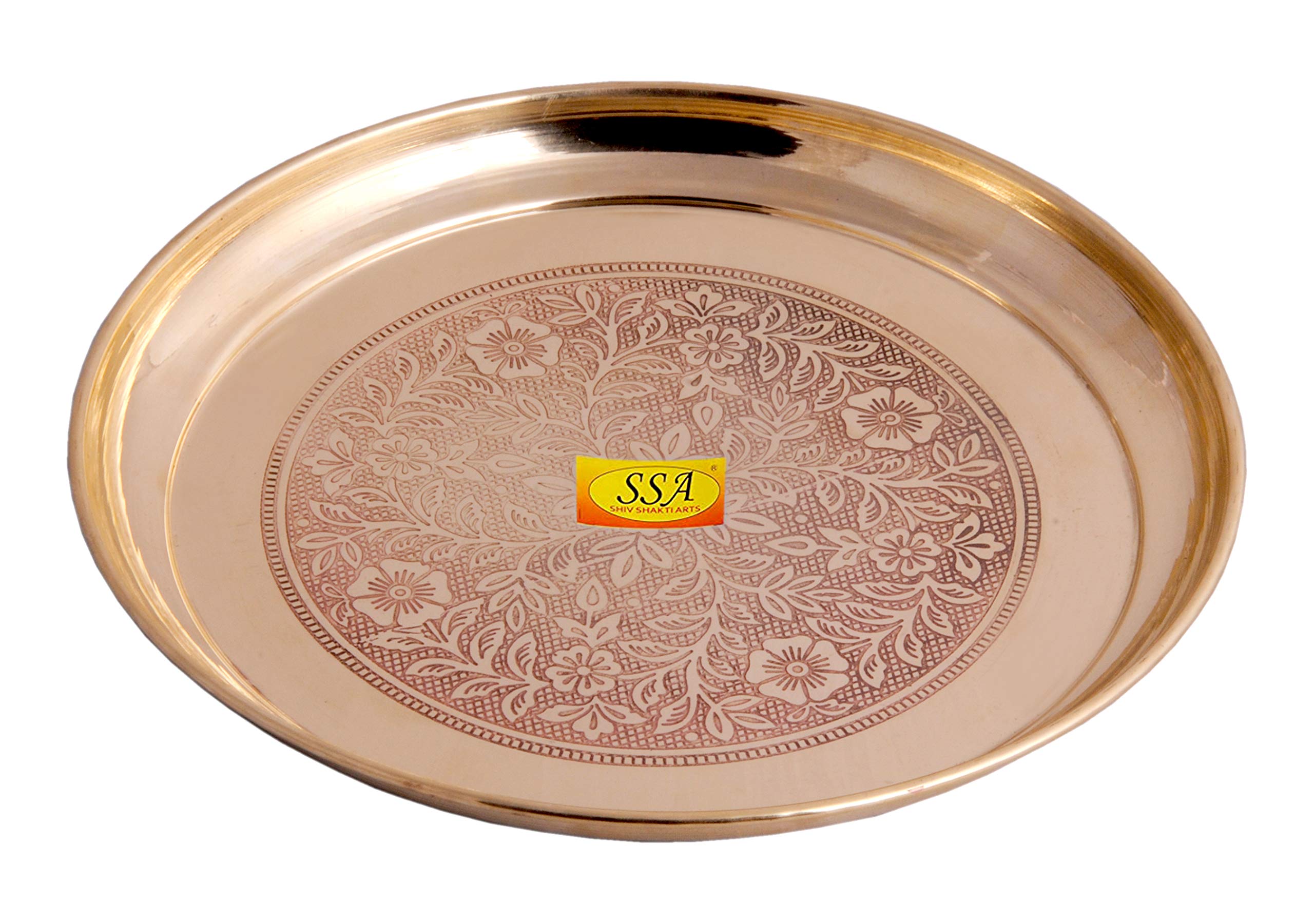 Brass Dinner Plate Set - Pooja & Serving Thali -2