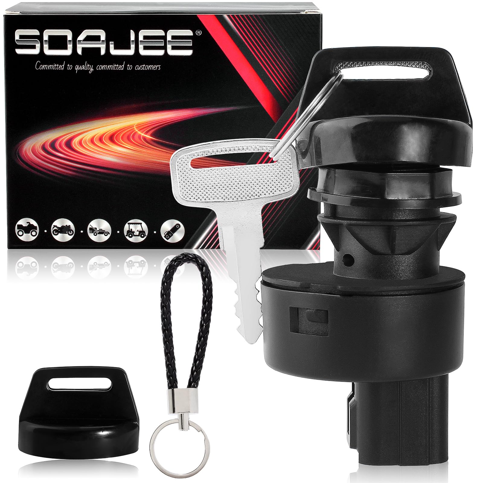 New Polaris 4015033 Replacement Ignition Switch 3 Position 4 Pins - Foto 5