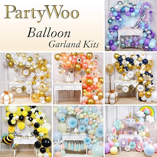 Miniatura 9 de Globos amarillos, 4 piezas de 36 pulgadas y bomba eléctrica para globos