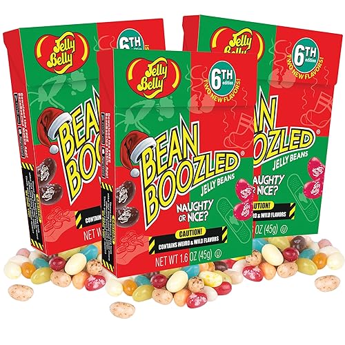 Caja abatible de Navidad 2022 Travieso o bonito frijoles de gelatina Boozled de 5 edición cajas individuales de dulces para regalos y rellenos de