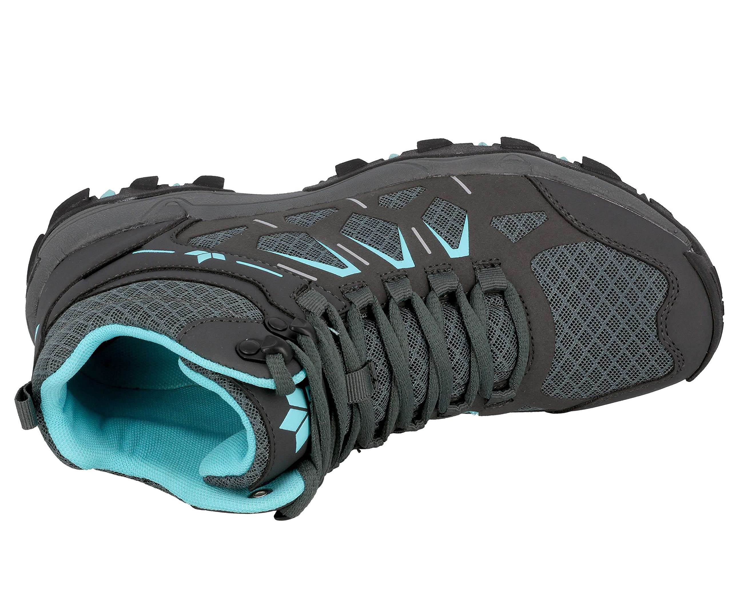 Lico Sierra High Damen Cross-Laufschuh, anthrazit/türkis, 38 EU
