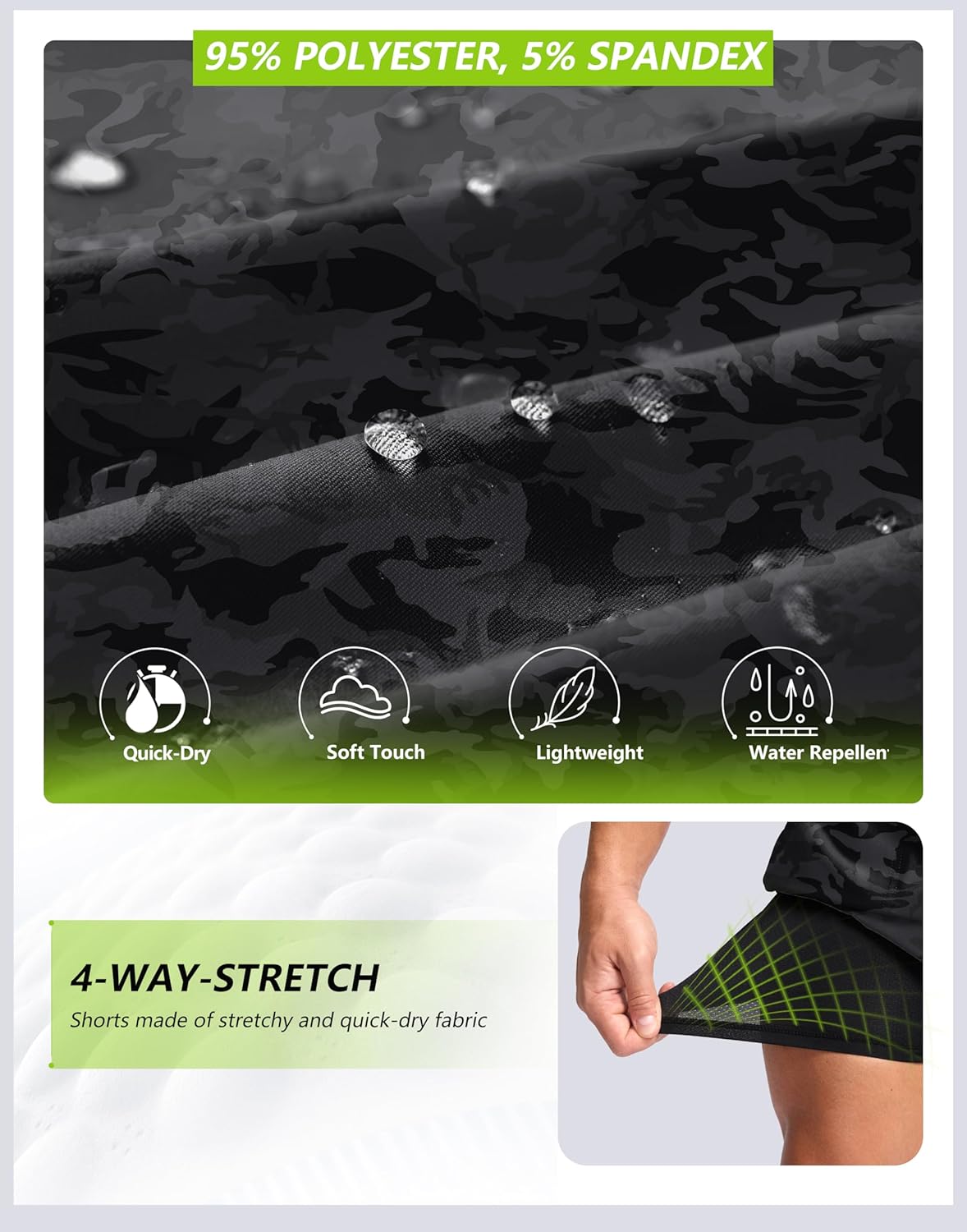 Bikewa Men's Mountain Bike Shorts 4D Padded Baggy Bicycle Biking Riding Lightweight Cycling Shorts with Zipper Pockets - Image 6