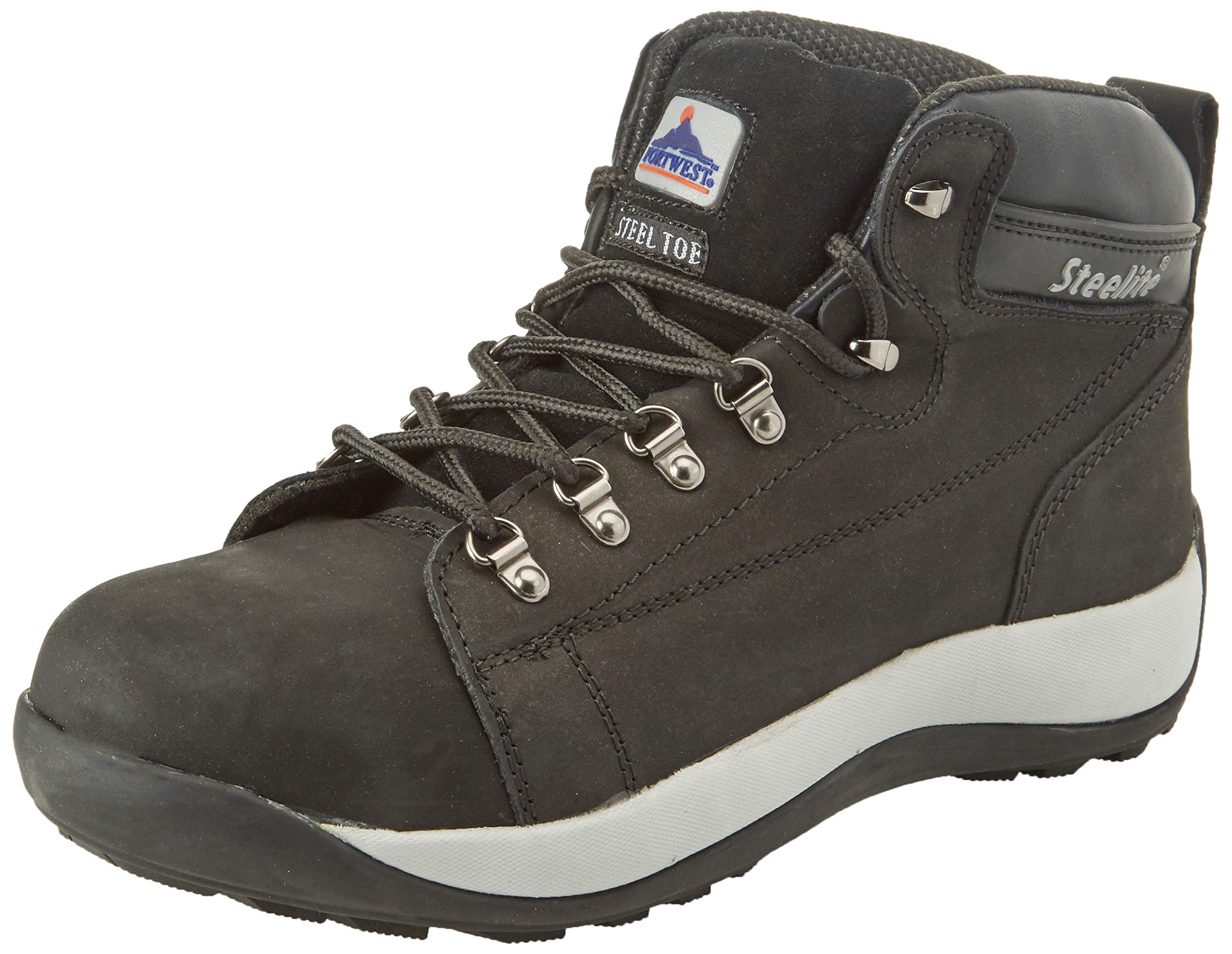 Portwest Black Steelite Sb Hro Mid Cut Nubuck Safety Boots