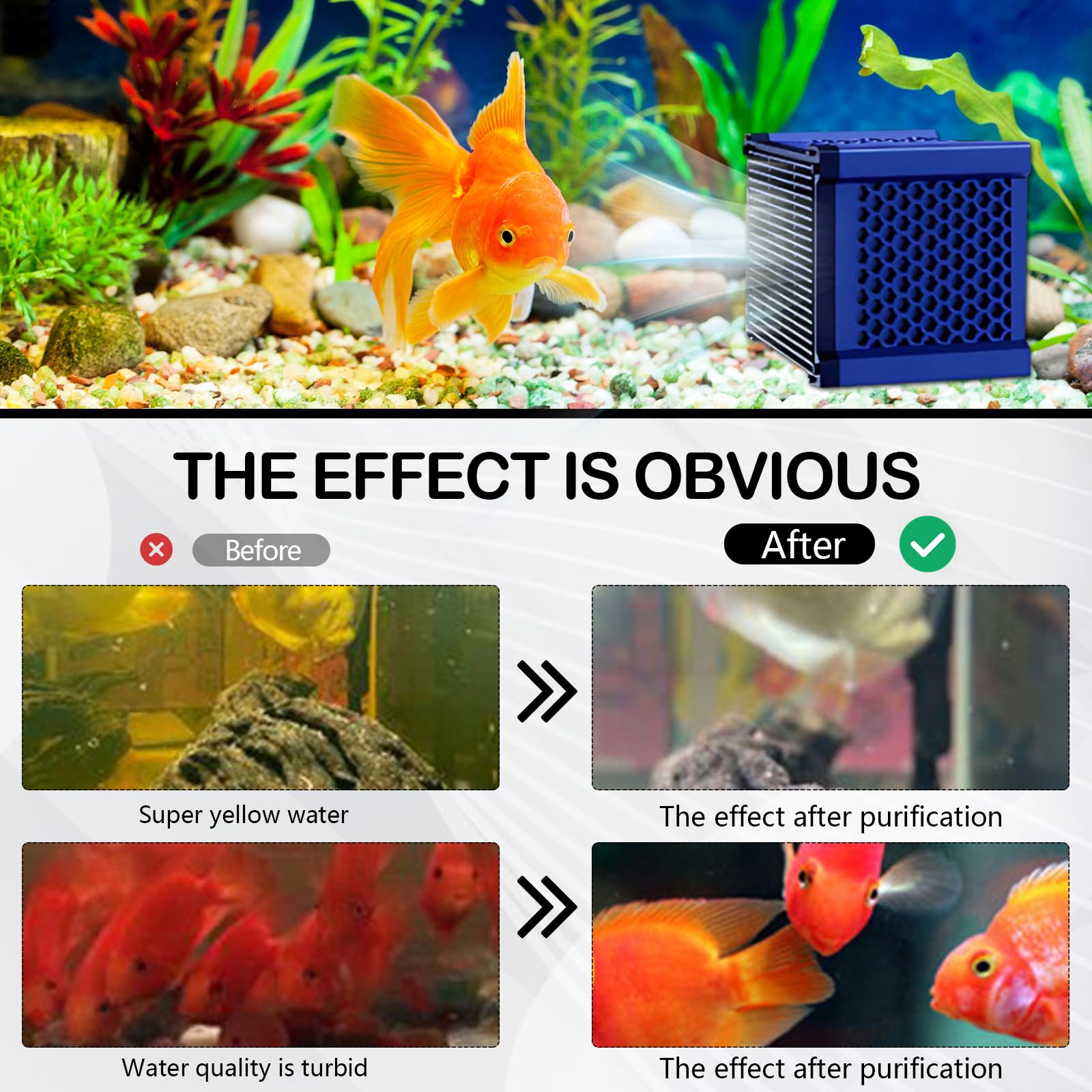 Set di 2 Cubetti Filtranti a Carbone Attivo, per Abbeveratoi per Cavalli Acquario e Laghetti, Filtro per Purificazione di Contaminanti e Odori, Filtro a Carbone Attivo per Purificazione dell'acqua