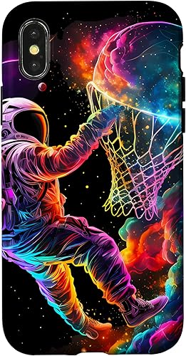 Miniatura 7 de Funda cósmica para iPhone 12 mini astronauta Dunking a jugador de baloncesto