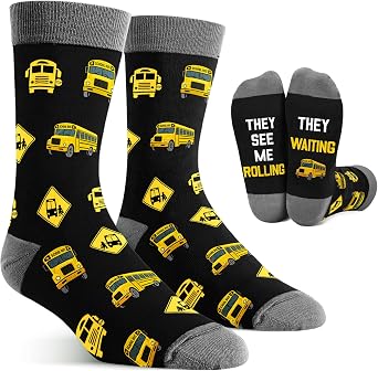 Bus Driver Gifts - Bus Driver Appreciation Gifts, Perfect School Bus Socks