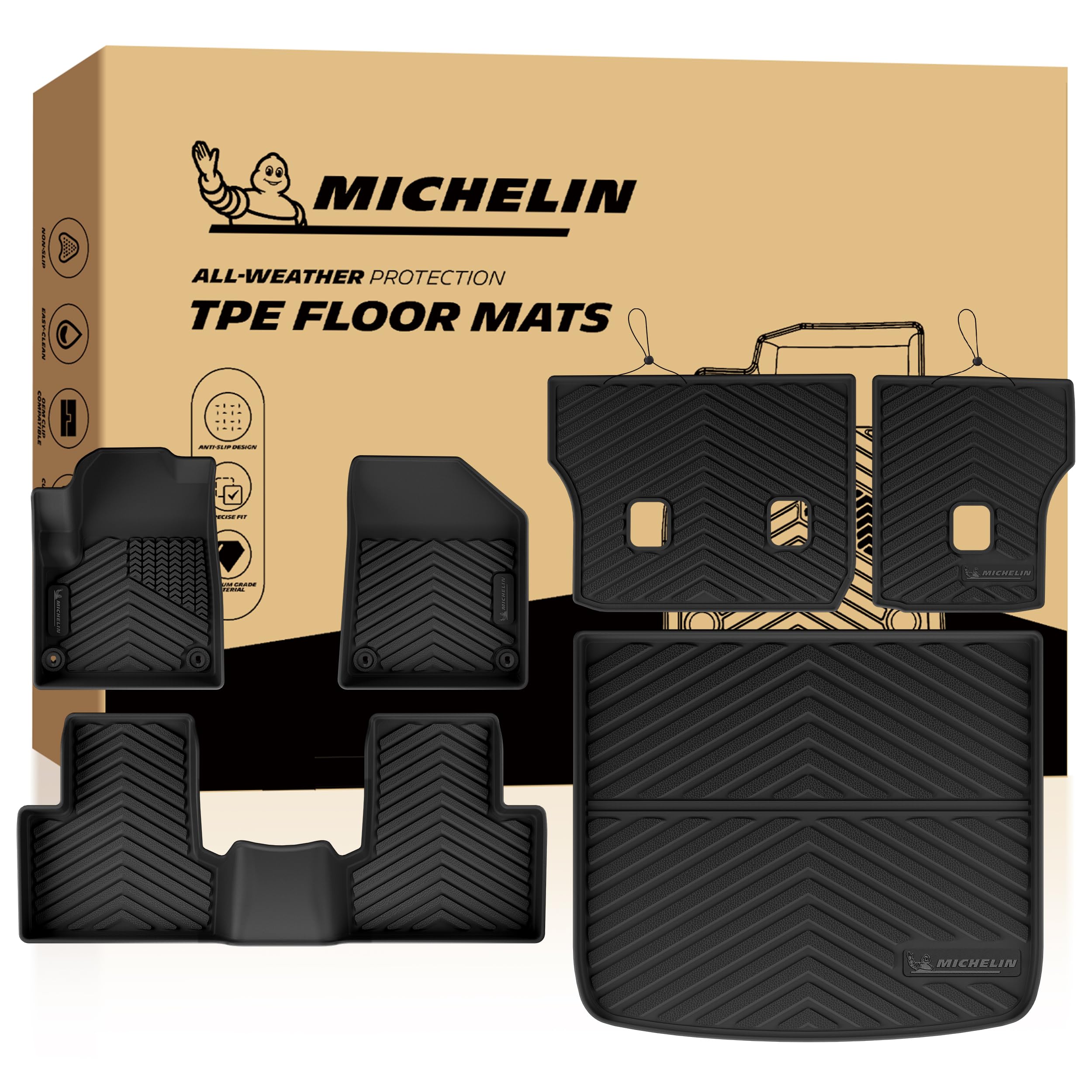Michelin Vehicle Mats for 2015-2018 Jeep Cherokee (6 Piece)