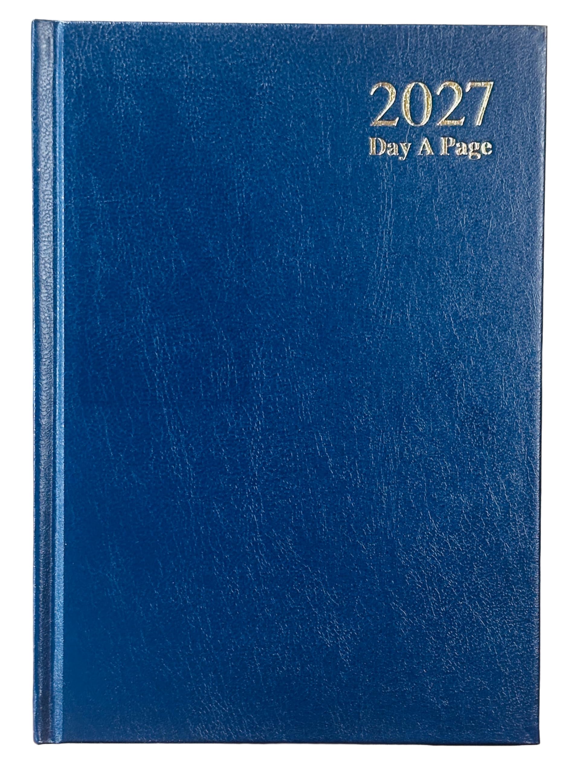 2027 A5 Diary Page per Day Navy Blue