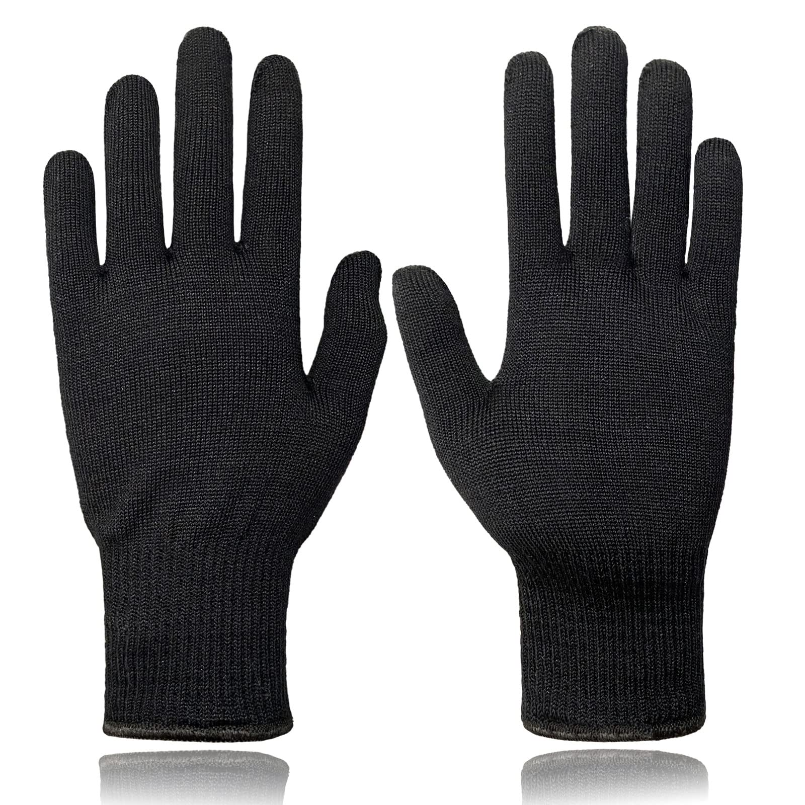 Evridwear Natural Silk Knitted Full UV Protection Hypoallergenic for Running, Biking, Motorcycling, Driving Glove