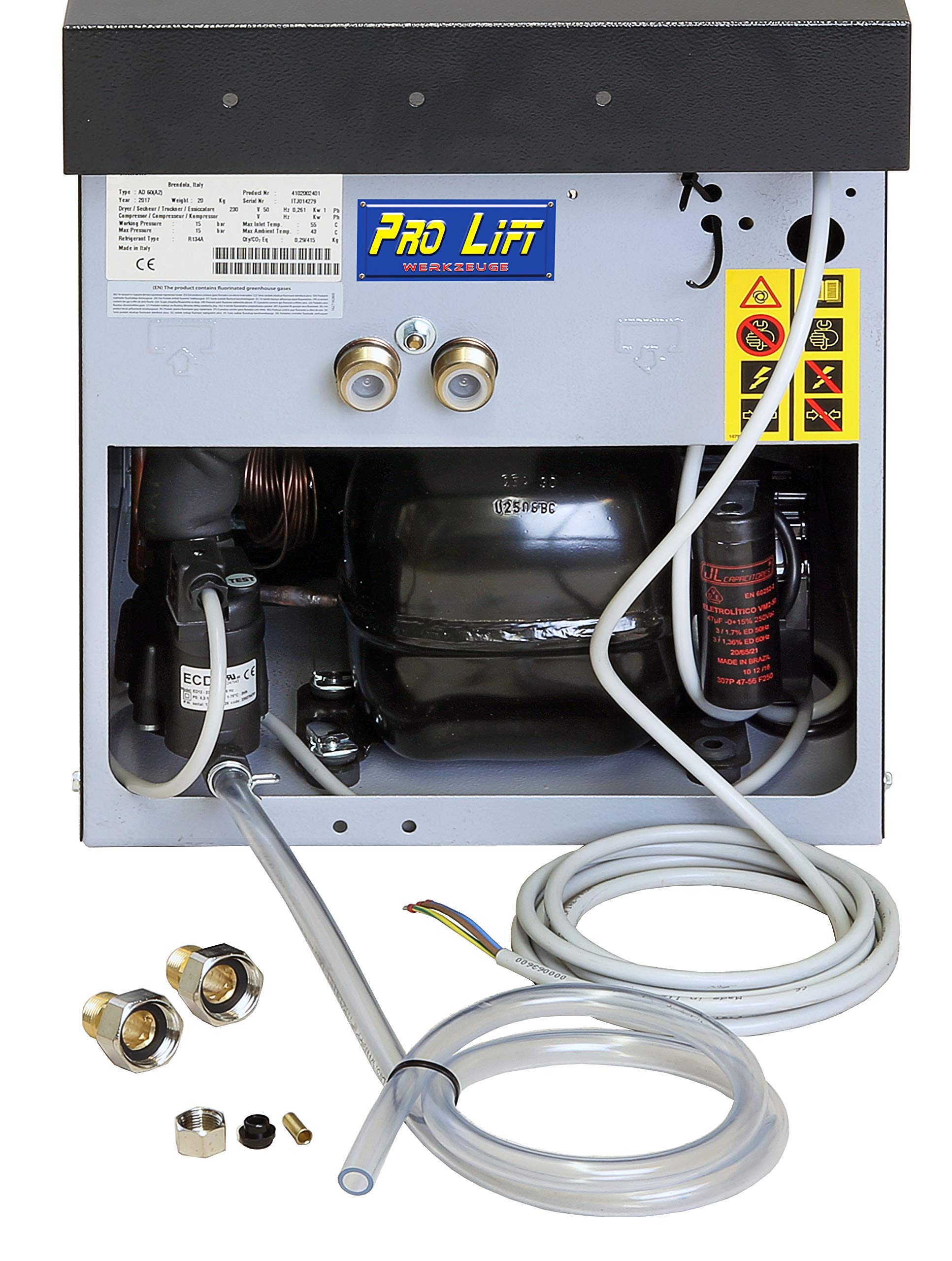 Secador de aire comprimido (1400 l/min, presión 16 bar, 84 m3/h)