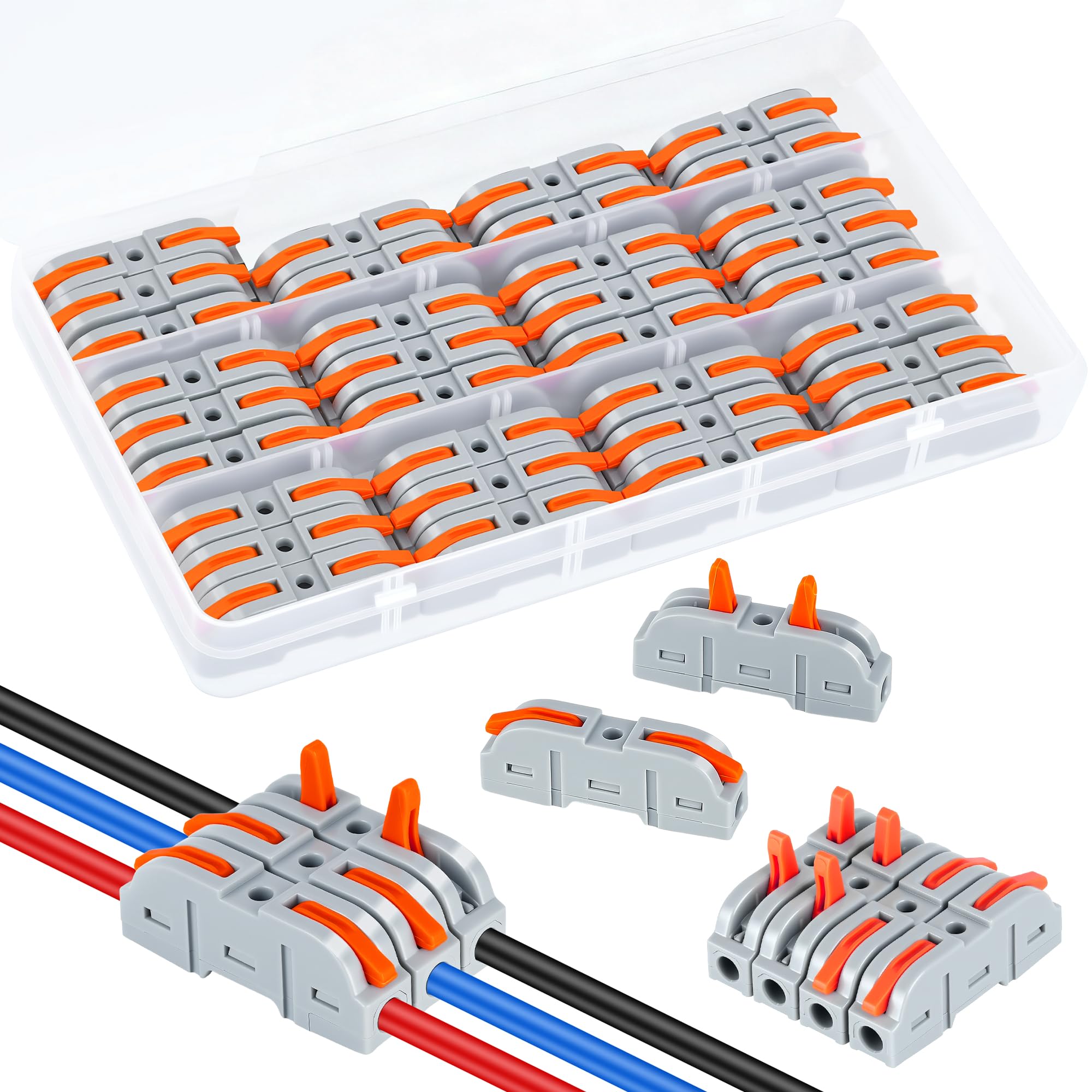 Ensemble de 33 Connecteurs Électriques à Levier - Sécurisés et Étanches
