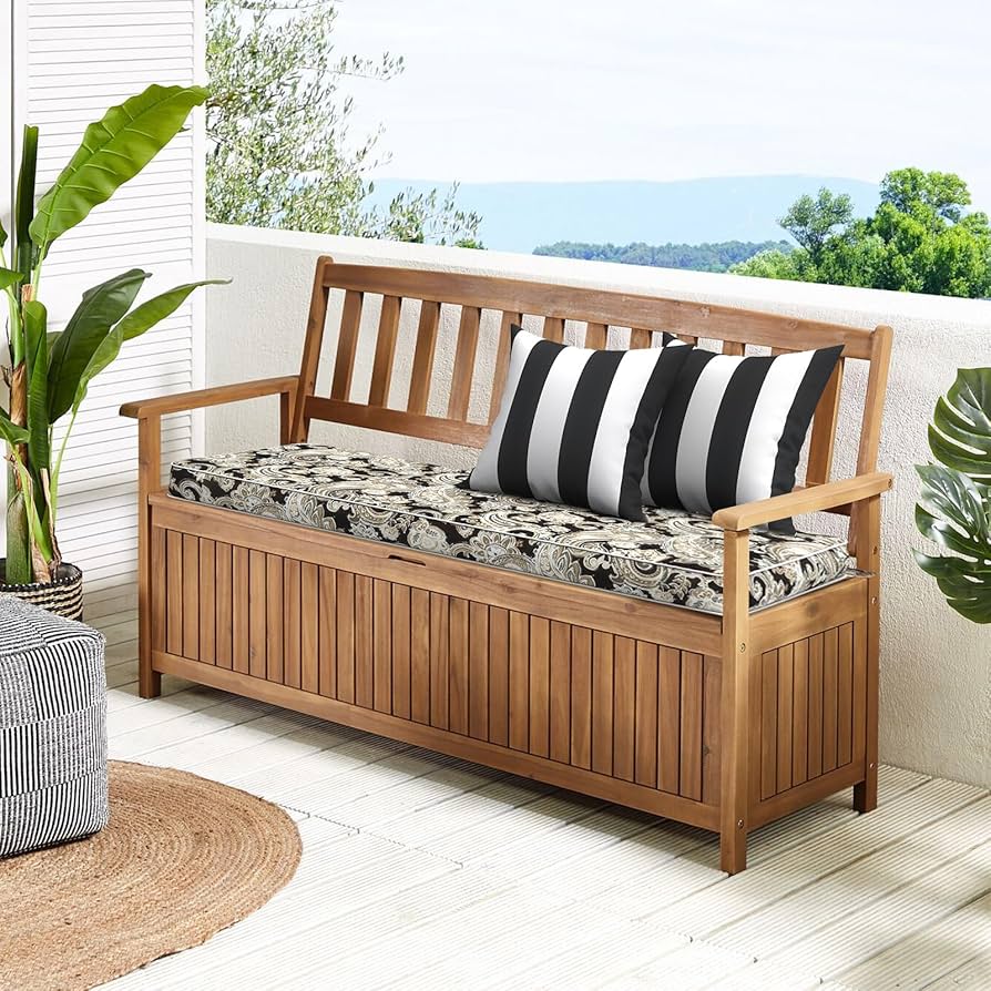 Bench Cushion Personalized Extra Long Swing 2/3/4 Seater Large Sofa Cushion Memory Foam Luxury Seat Pad Outdoor Garden Patio Bench Indoor Bay Window ( Gray 250x50cm