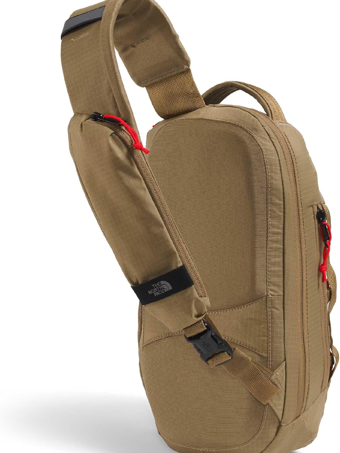 The North Face Borealis Sling Bag - Crossbody Bag, Water Repellent, Adjustable Strap, Multiple Compartments, Cedar/Lava Red, One Size - Image 3