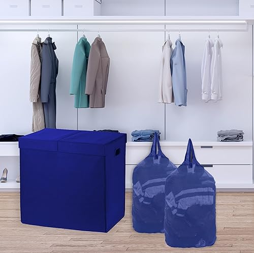 Miniatura 8 de Simple Houseware - Cesta doble para la ropa sucia, con tapa