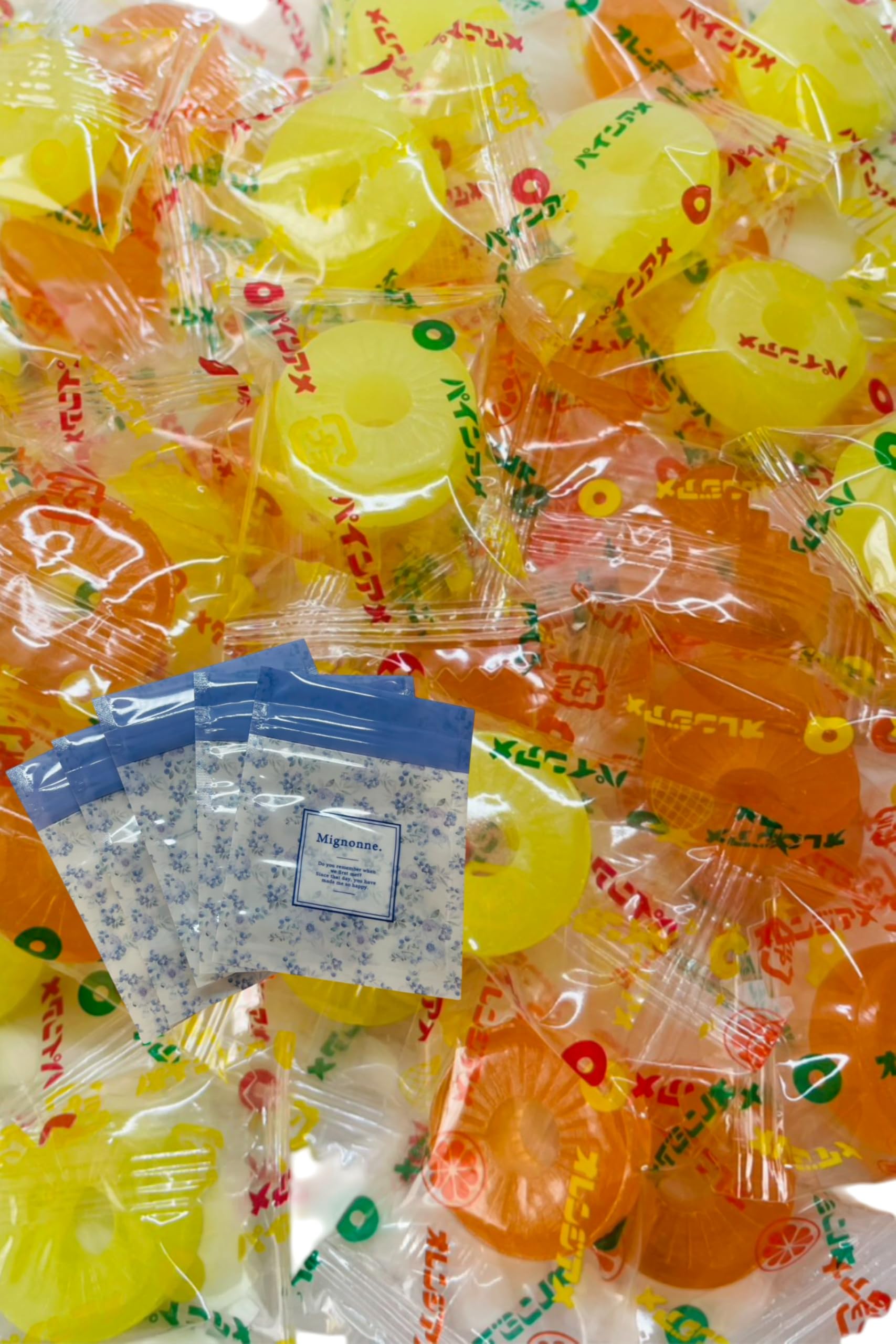 Amazon.co.jp: パインアメ オレンジアメ 計500g ミニジップ袋5枚つき