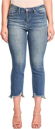 YMI Womens YMI Jeans Womens High Rise Cropped Kick Flare