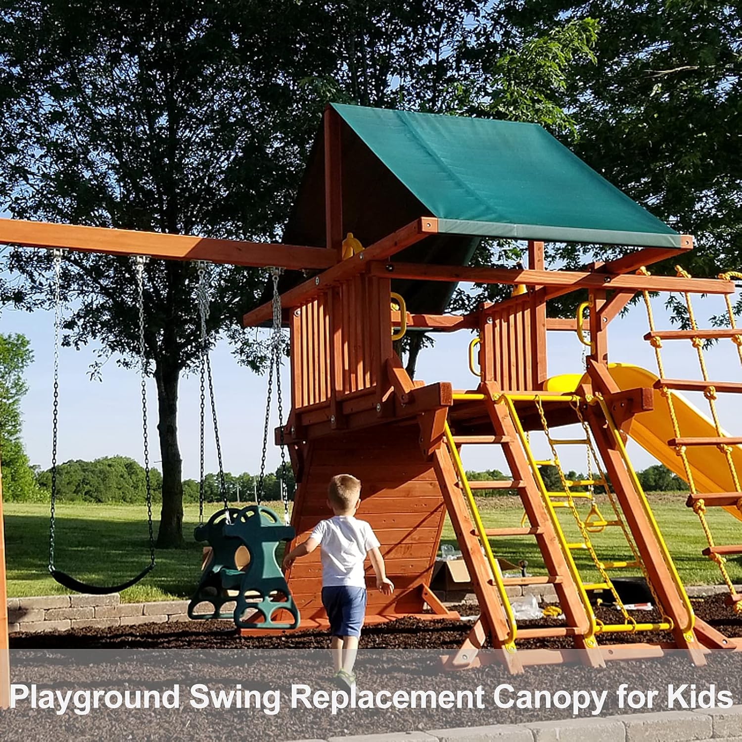 Buy MaiKeEr Playground Swing Replacement Canopy, Outdoor Swing Playset