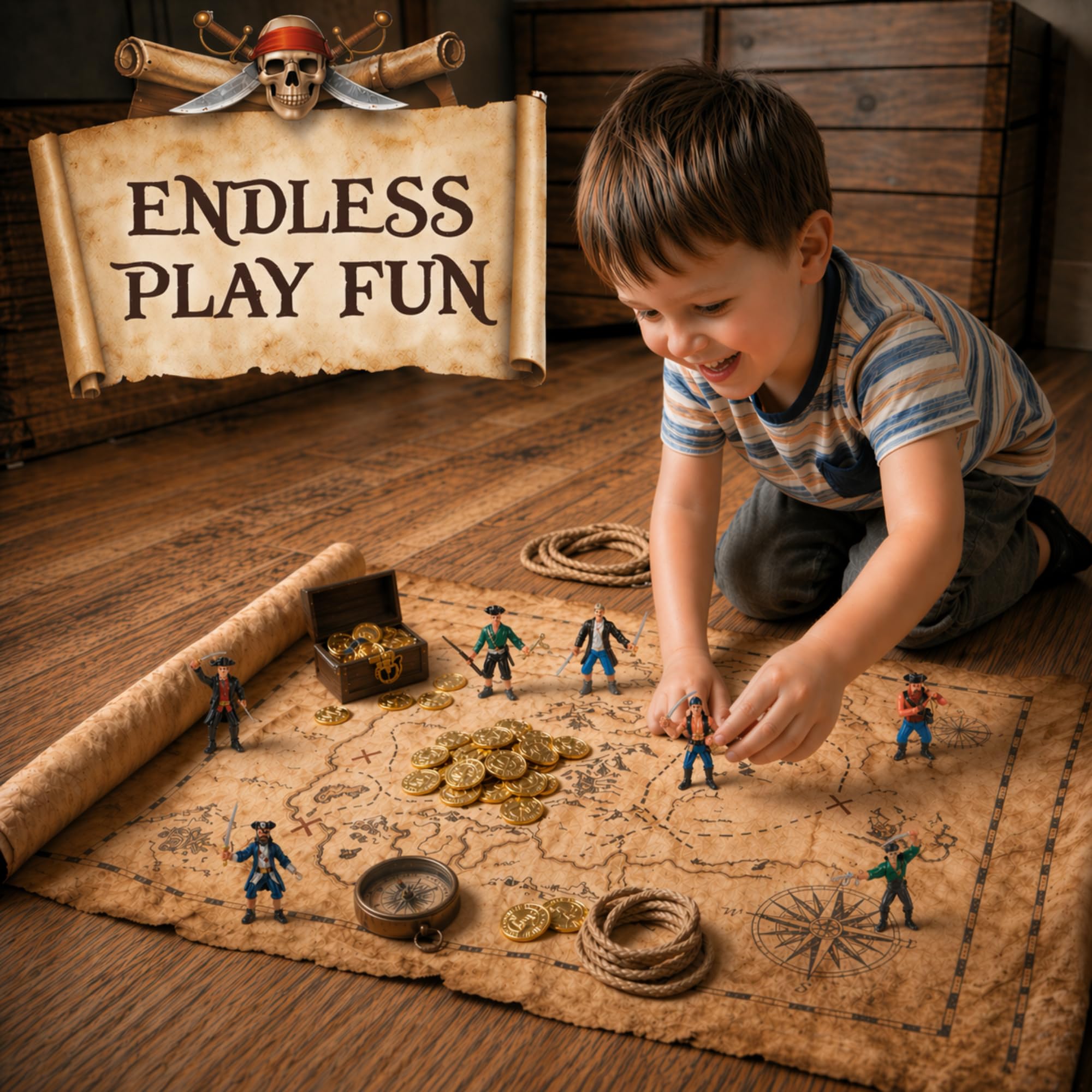 Set De 8 Figuras De Piratas En Diferentes Posturas – Personajes De Acción Temáticos, Ideal Para Juegos De Rol, Decoración De Tartas Y Regalos De Fiesta, Apto Para Niños De Todas Las Edades