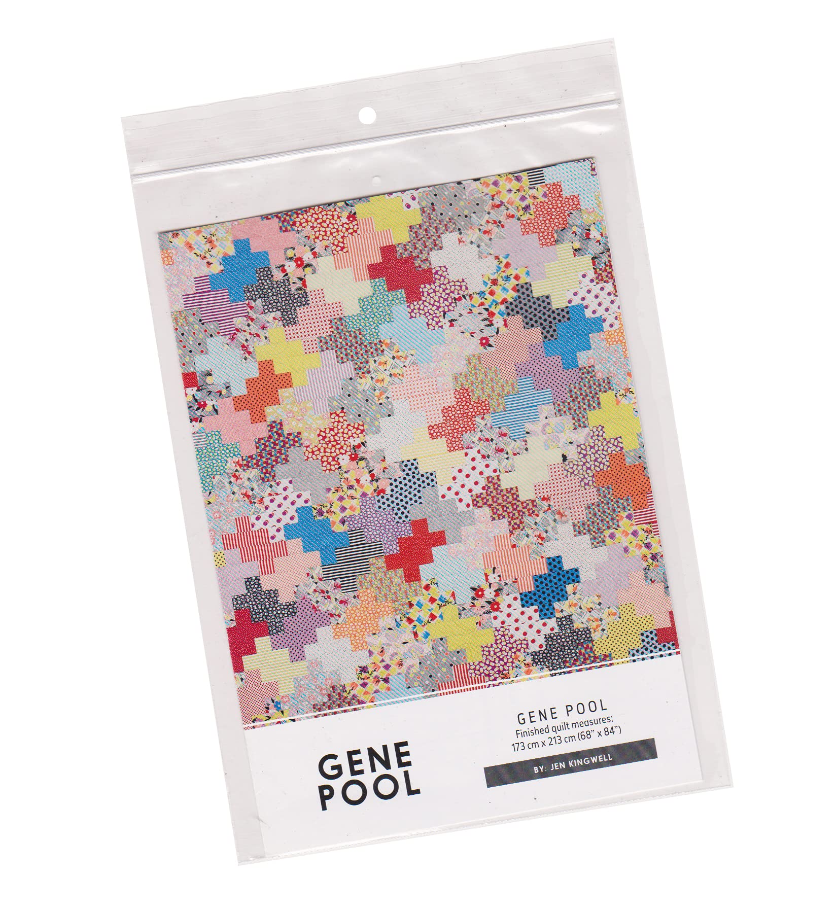 Jen KingwellDesigns Quilt Pattern - Gene Pool (Finished Project Size is 68" x 84")