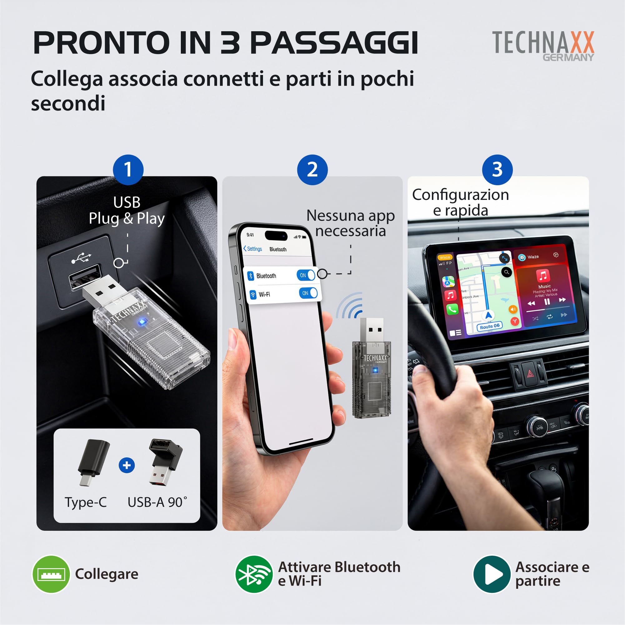 SUPPORTO SMARTPHONE 3,5"-6" DA AUTO CON DIFFUSORE DI AROMI INTEGRATO
