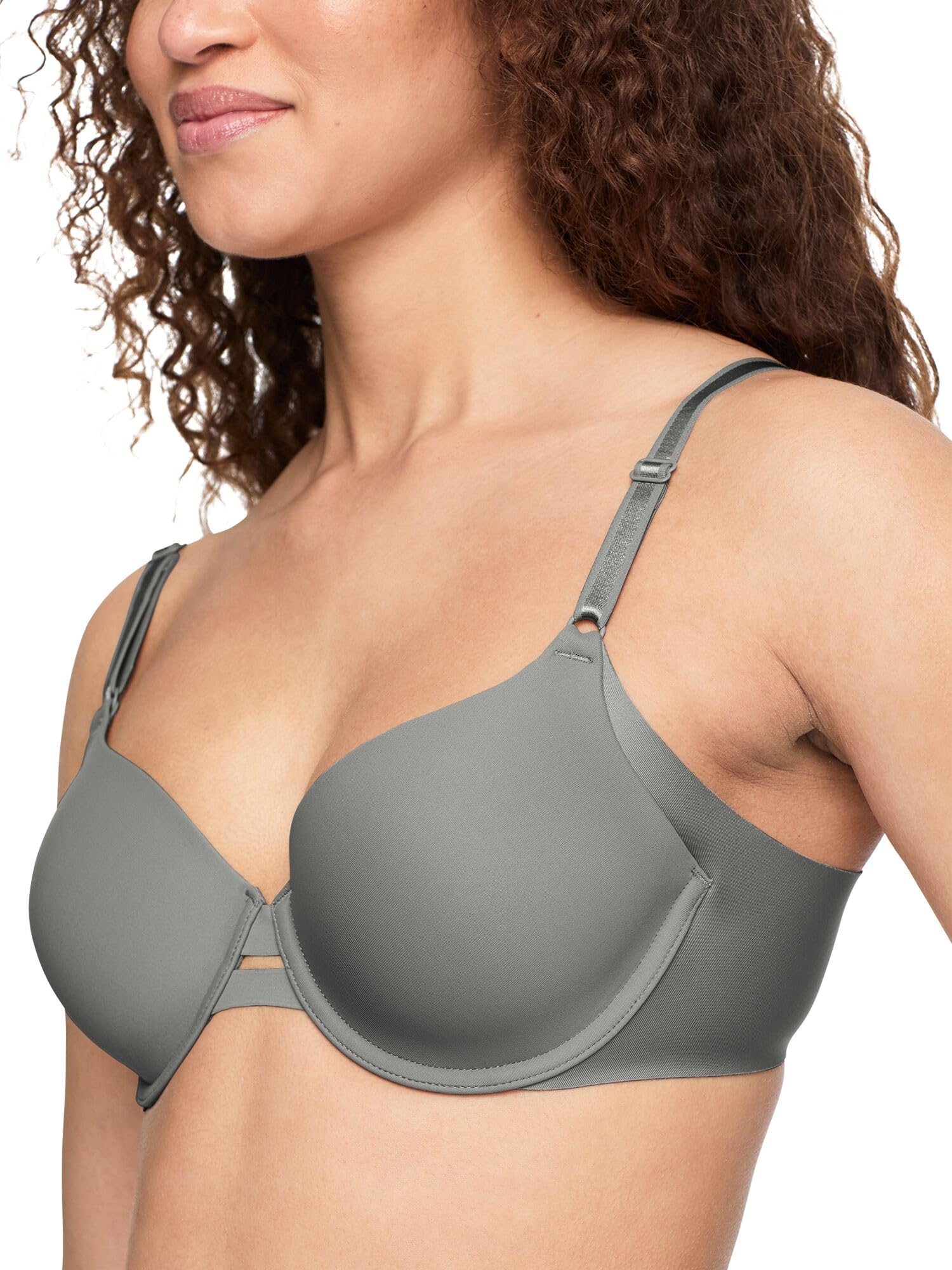Warner's Women's Blissful Benefits Underarm-Smoothing Comfort Underwire Lightly Lined T-Shirt Bra Ra3561w, Stone, 34D
