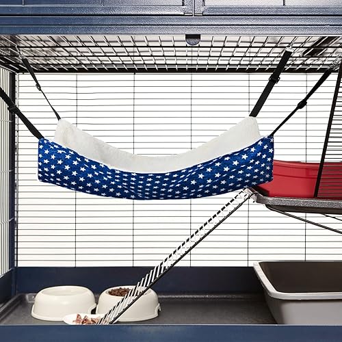 Vista 30 de Jetec Hamaca reversible para gatos, 2 piezas, suave, transpirable, para mascotas, con correas ajustables y ganchos de metal, cama colgante de doble