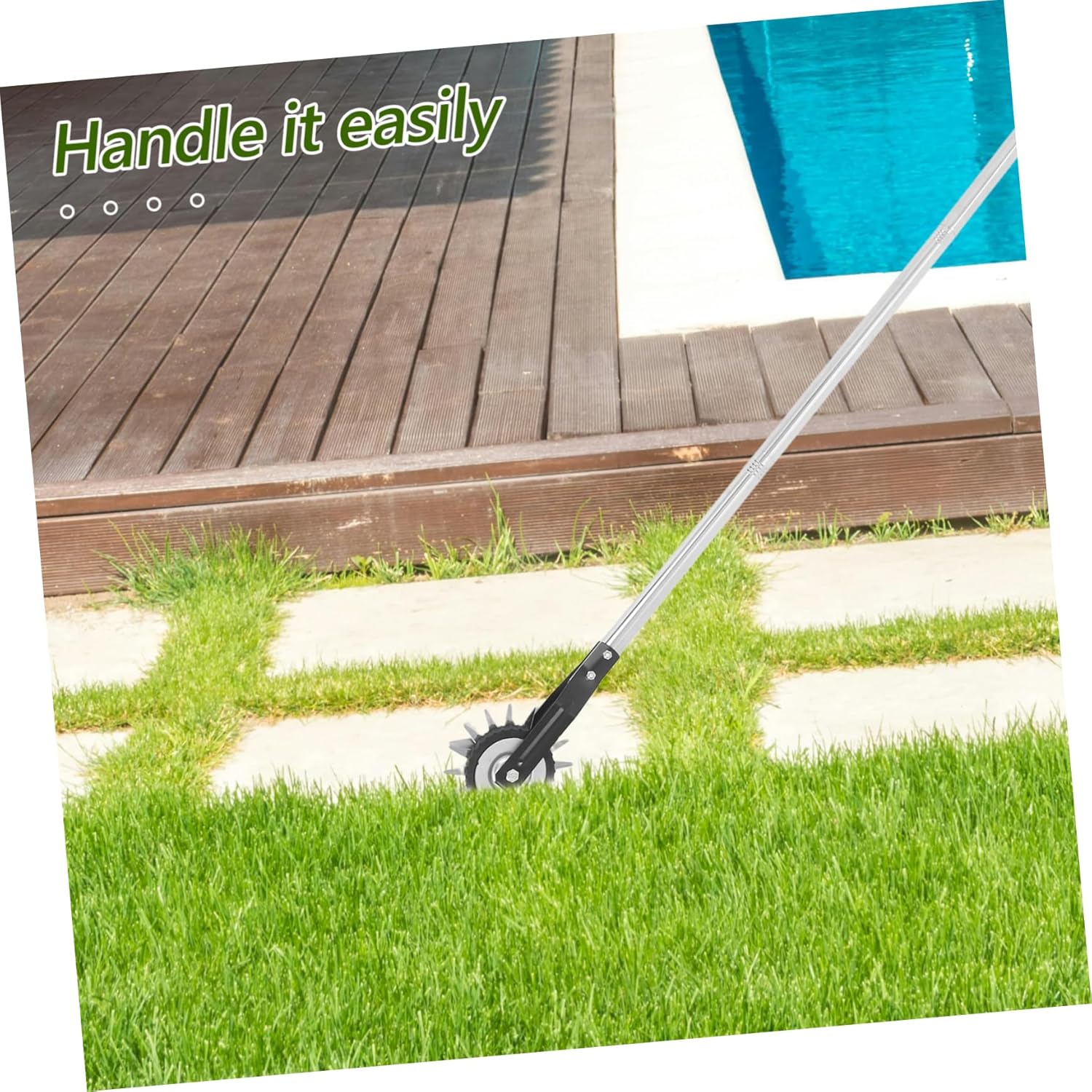 Yardwe Rotary Edger Lawn Edge Trimmer Detachable Grass Edger Garden Border Tool Edging Easy Use