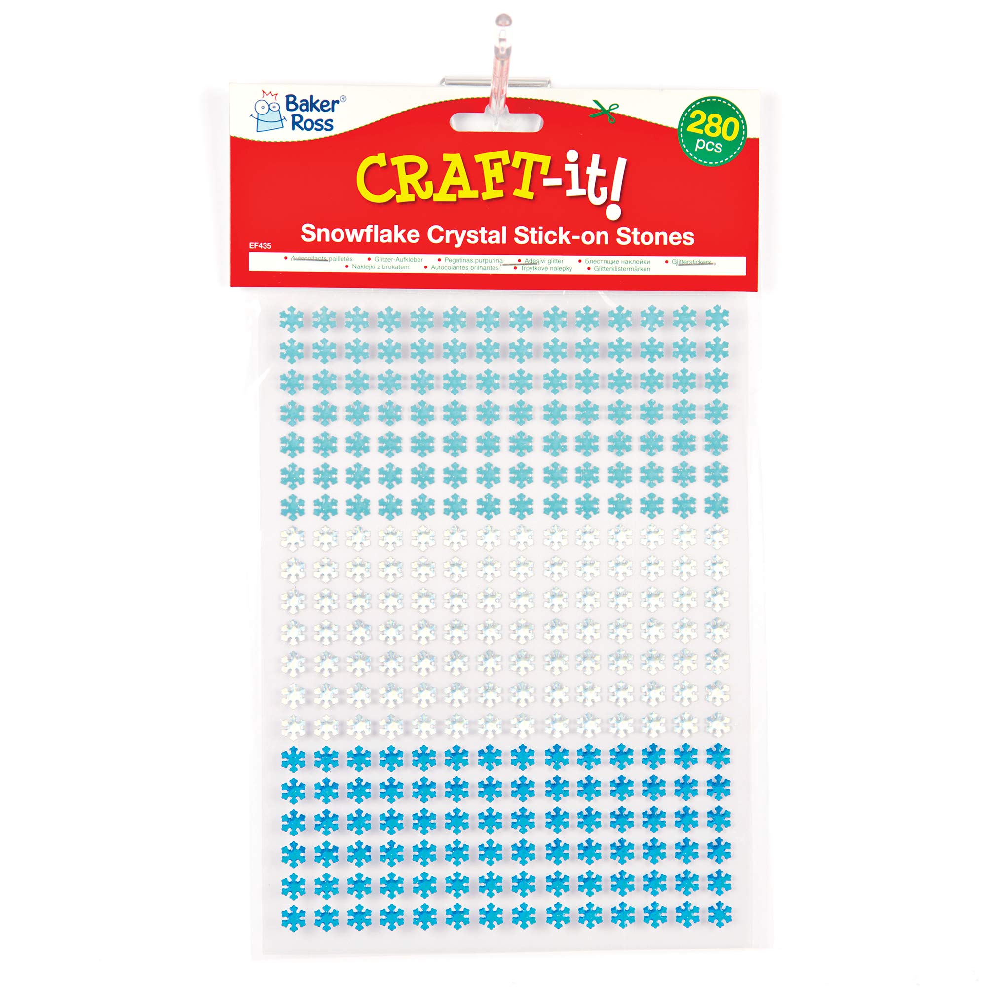 Adesivi Natalizi Baker Ross - Alberi Di Natale Glitterati - Confezione Da 100 - Per Lavoretti Bambini - Foto 2