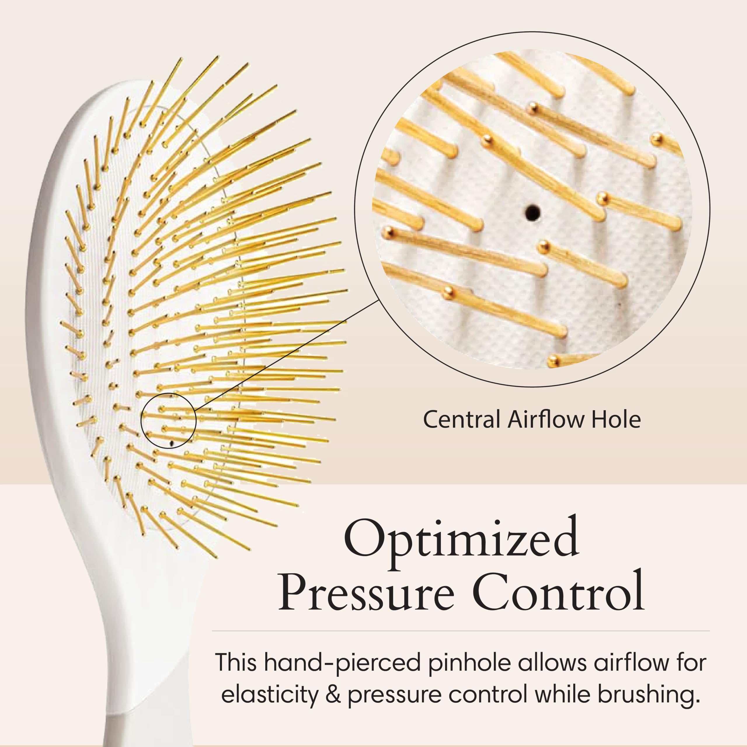 Snow Fox Skincare Gua Sha Hair Brush - White Edition. Scalp