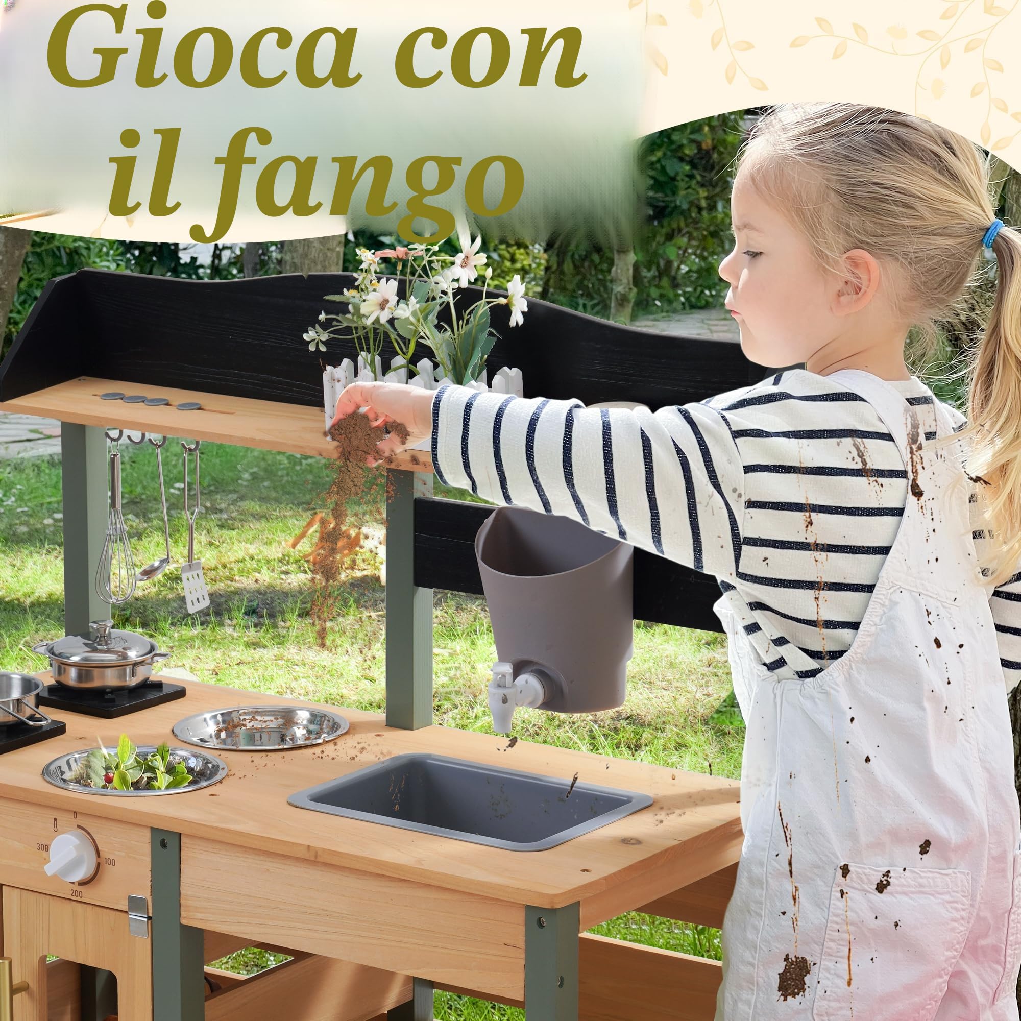 ROBOTIME Cucina Matsch grande, verde WH001