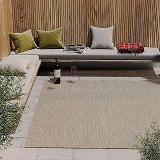 Natural Jute Flatweave Outdoor Rug Awning Carpet Plastic Geo