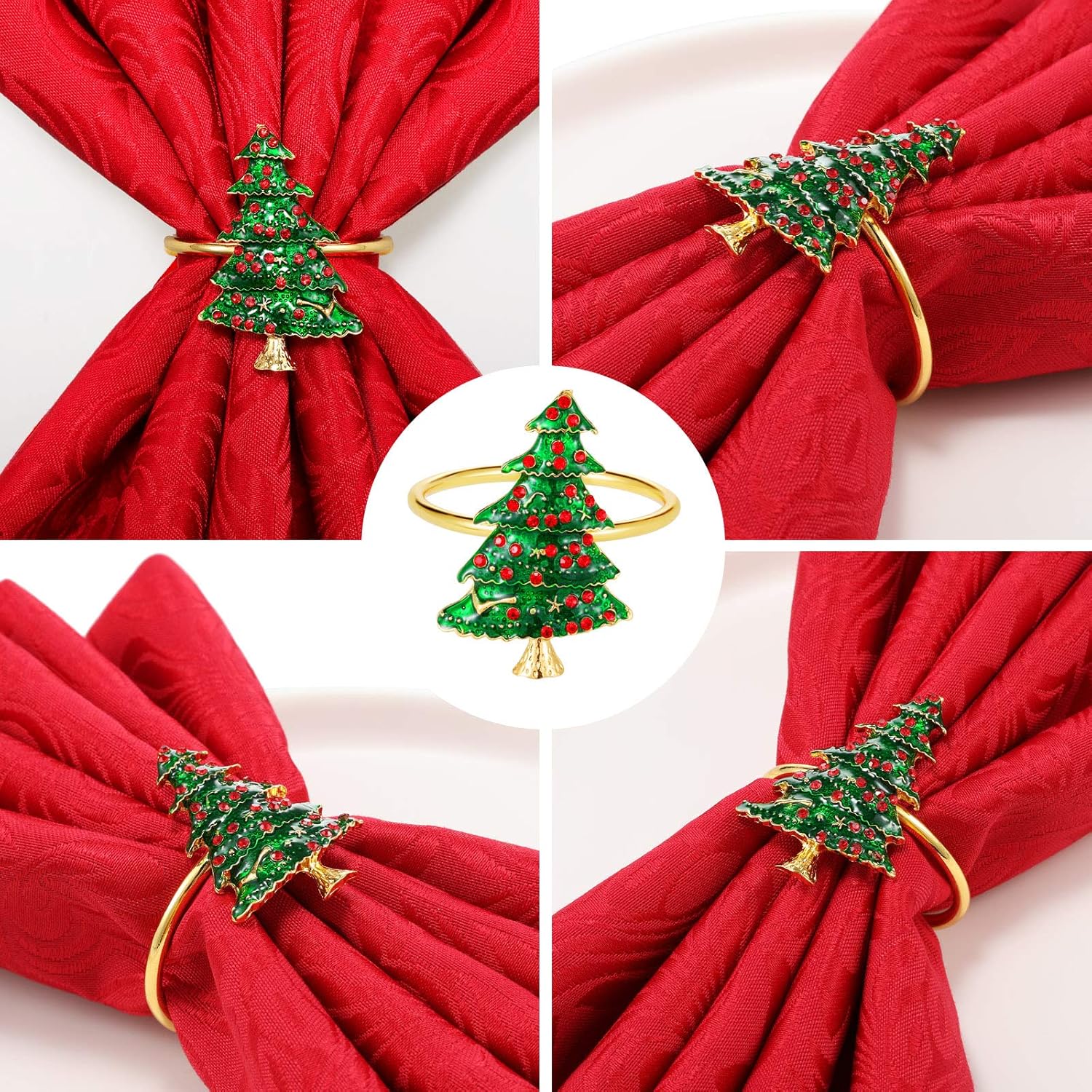 Bеѕt Sеllеr WILLBOND Christmas Napkin Rings Christmas Tree Napkin Rings Holders Set for Christmas Table Wedding Holiday Dinners Parties Decoration Accessories (6) Prоmо 40% оƒƒ WILLBOND Christmas Napkin Rings Christmas Tree Napkin Rings Holders Set for Christmas Table Wedding Holiday Dinners Parties Decoration Accessories (6)