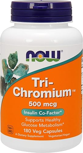 NOW Foods - Tri-Cromo 500 mcg. - 180 Cápsulas Vegetarianas