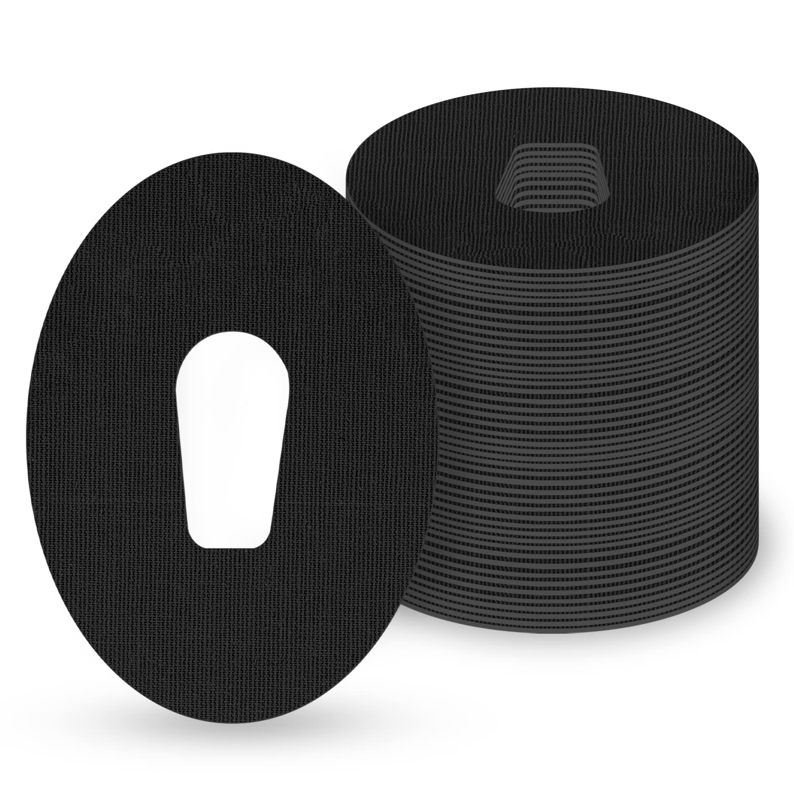 TYCACGM Patches for Dexcom G6 (20-Pack), Sweat-Resistant Waterproof Breathable Skin-Friendly Latex Free Adhesive Patches, Durable Pre-Cut CGM G6 Sensor Patches (Black)