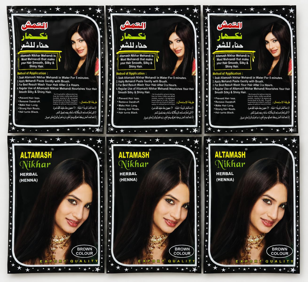 Abraj Altamash Nikhar Herbal Mehendi for Hair, Brown, 30gm, Pack of 6-image-7